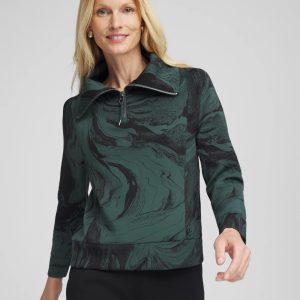 Zenergy® Scuba Half-Zip Pullover Top
