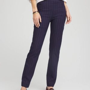 Shadow Stripe Brigitte™ Slim Pull-On Pants