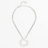 Multi-Strand Circle Pendant Necklace