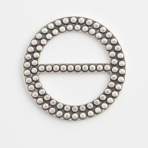 Silvertone Scarf Ring