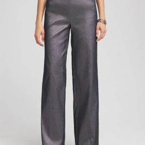 Silver Brigitte Wide Leg Pants
