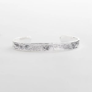 Silvertone Flexible Cuff Bracelet
