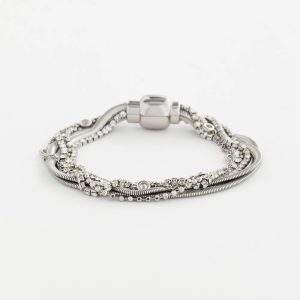 Silvertone Multistrand Bracelet