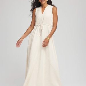 Petite Sleeveless Tweed Maxi Dress