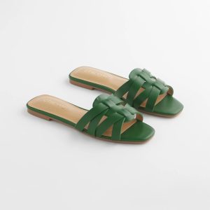 Cassidy Cross-Strap Slide Sandals