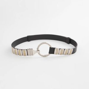 Mixed Metal Clasp Belt