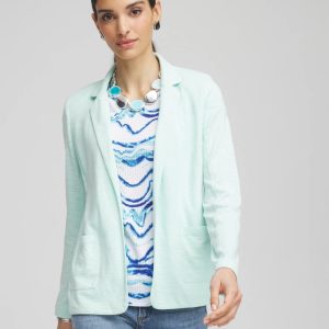 Slub Knit Blazer