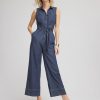 Denim Wide-Leg Jumpsuit