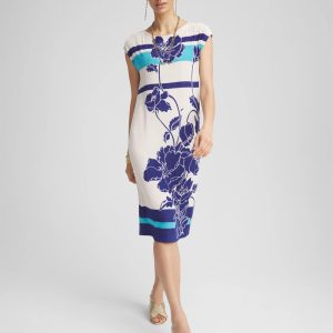Travelers™ Wildflower Cap-Sleeved Column Dress