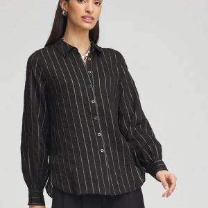Classic Soft Button-front Blouse