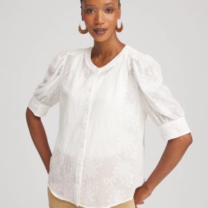 Chiffon Puff Sleeve Shirt