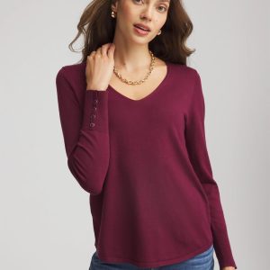 Ella V-Neck Pullover Sweater