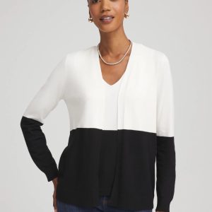 Ella Colorblock Long-Sleeve Cardigan