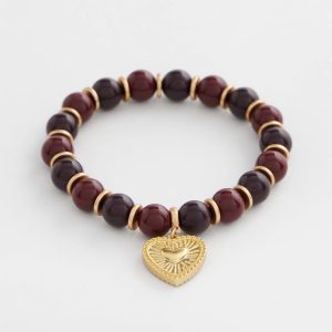 Chianti Stretch Beaded Charm Bracelet