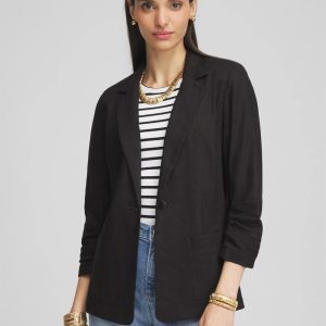 Linen Stretch Blazer