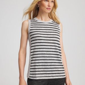 Zenergy® Striped Crewneck Tank