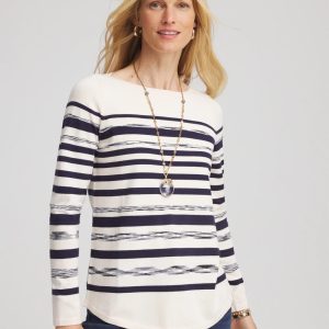 Ella Striped Bateau Pullover Sweater