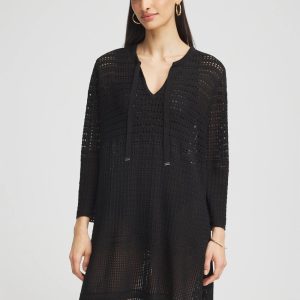 Chico's Tie-Front Beach Swimsuit Cover-Up