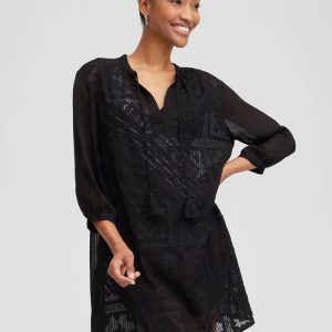 Embroidered Swim Dress Coverup