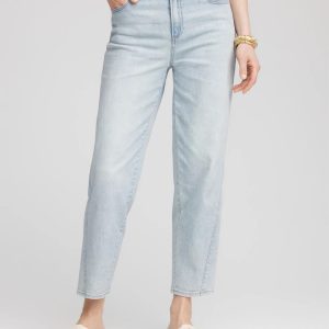Relaxed Tapered Cropped Jeans