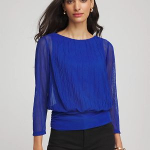 Touch of Cool™ Textured Banded-Hem Top