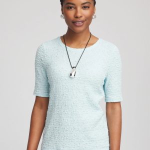 Textured Short-Sleeve Tee