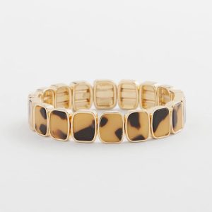 Tortoise Square Stretch Bracelet