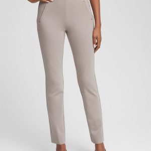 Juliet Slim Trim Detail Ankle Pants