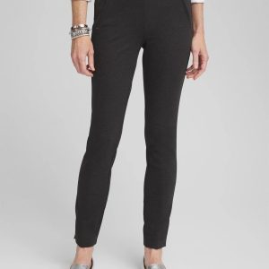 Juliet Trim Detail Ponte Ankle Pants