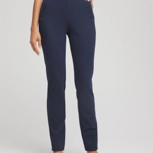 Petite Juliet Slim Trim Detail Pants