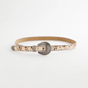 Pony Print Skinny Trouser Belt