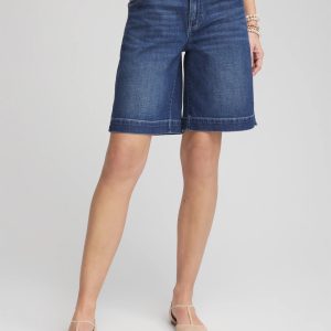 Denim Trouser Shorts