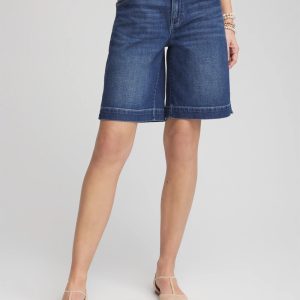 Denim Trouser Shorts