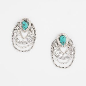 No Droop® Turquoise Stone Earrings