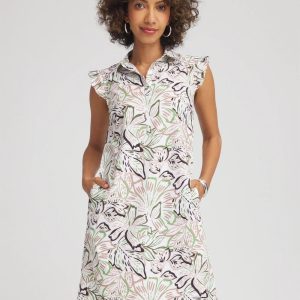 Zenergy® UPF Knit Floral Polo Dress