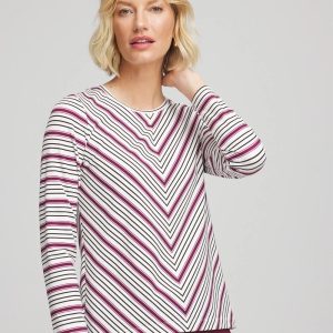 Zenergy® UPF Brushed Striped Top