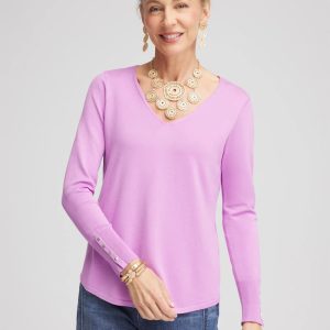 Long Sleeve V-Neck Pullover Sweater