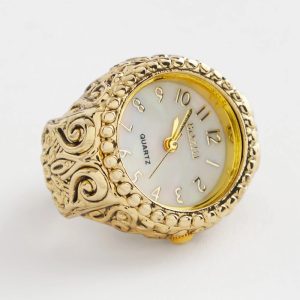 Gold Watch Stretch Ring