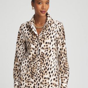 No Iron™ Cheetah-Print Shirt