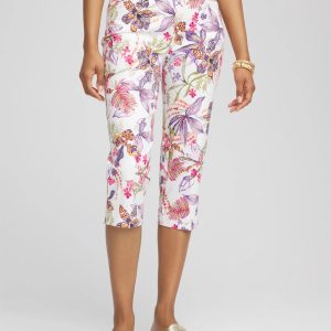 Petite Brigitte™ Floral Pull-On Capri Pants