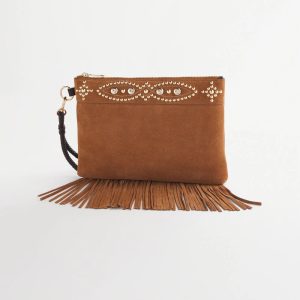 Embellished Fringe Wristlet